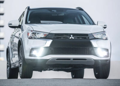 White LED Fog Lamps Driving Light Kit for 2018 2019 Mitsubishi Outlander Sport