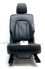 2007-2015 AUDI Q7 RIGHT PASS REAR COMPLETE LEATHER SEAT 2ND ROW OEM BLACK.