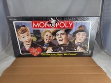I Love Lucy Monopoly California Here We Come Collectors Edition Board Game New