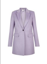 Hobbs Tia Coat - Lilac - Uk 10 - ** Rare Nwt - Sold Out Everywhere.