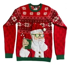 Christmas Sweater Santa Women's size Small