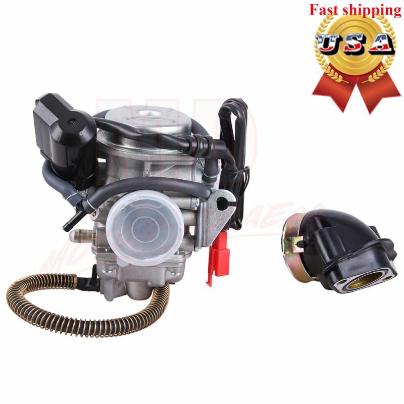 24mm GY6 150CC Carburetor For Scooter Go Kart Howhit 125CC 152QMJ