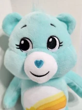 Care Bears Wish Bear Shooting Star Aqua Tush Heart Basic Fun  12" 2021 