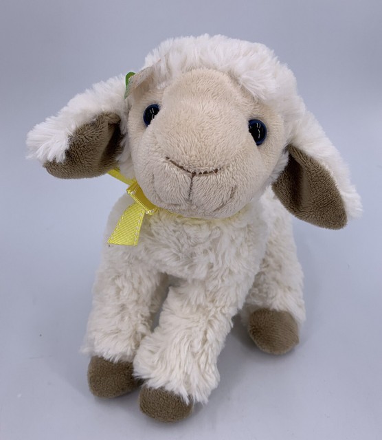 1x Easter Lamb Teddy Soft Toy Plush With Ribbon for Hanging for sale eBay