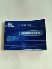 FESTINA Chronograph MFS50/51 Instruction Booklet