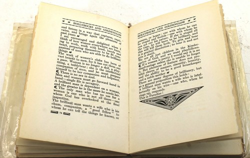 Author Signed #414/1000 Elbert Hubbard Hollyhocks and Goldenglow 1912 1st Ed. - Picture 6 of 12