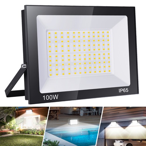8 Pack LED Flood Lights Outdoor 100W Security Light Garden Floodlight Cool White - Picture 4 of 10