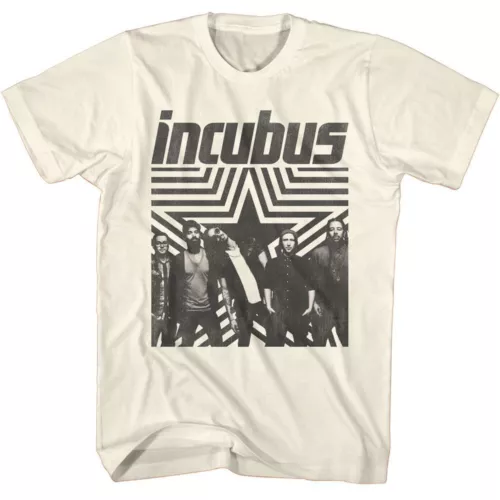 Incubus - Fond D'Étoiles - T-Shirt À Manches Courtes Adulte Blanc Cassé