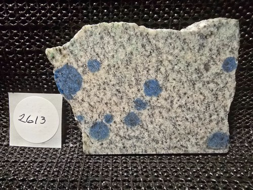 Stunning K2 Jasper Slab, Azurite in Granite, Beautiful Blue/Large Orbs, Pakistan - Picture 8 of 8