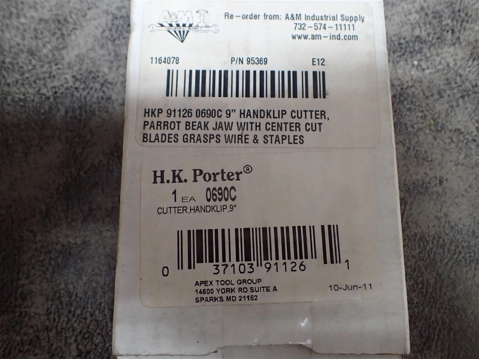 NEW H.K Porter 0690C 9" HandKlip Cutter (BN255) - Image 2 of 3