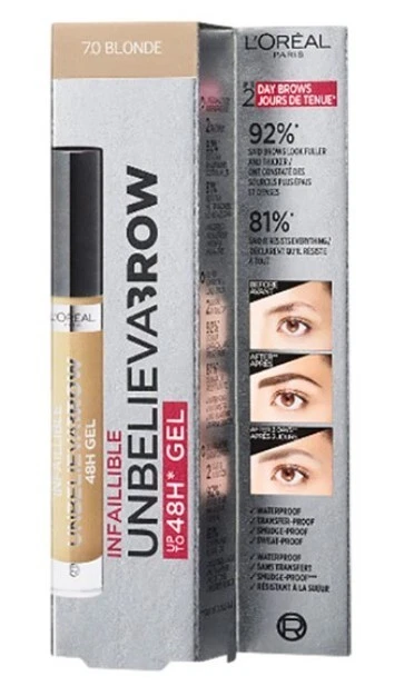 L'Oreal Paris UnbelievaBrow Long-Lasting Eyebrow Gel, Boxed - Choose your shade - Image 3 of 4