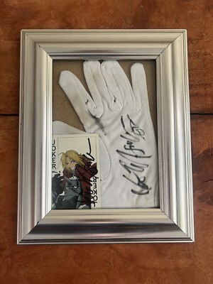 VIC MIGNOGNA Signed Glove And Card FULL METAL ALCHEMIST Joker