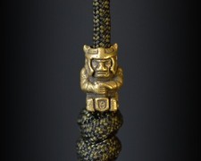 Paracord Lanyard Beads Bronze bead Knife Lanyard Bead Charms - Thor