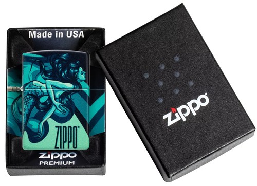 BRIQUET ZIPPO ESSENCE NEUF - SIRENE PREMIUM ( Original , Tempete , Collection ) - Photo 1 sur 10