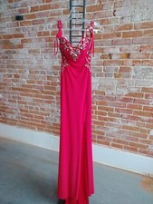 Red Sequined Prom or Pageant Dress, Size 0 New