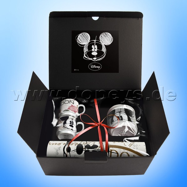 Egan Disney Geschenkset 2 Espressotassen, Zuckerdose & Platzdeckchen Mickey Lond-image