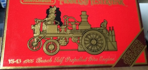Matchbox Models Of Yesteryear - YS-43 Bush Self Uses Fire Engine - Firefighter - Picture 2 of 3