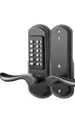 Mechanical Keyless Door Lock Digital Code  left handed Stainless Steel 304