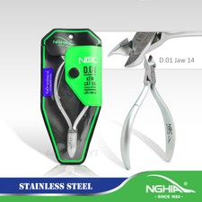 Nghia Stainless Steel Cuticle Nippers Single Spring D-01 Jaw 14