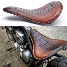 Motorcycle Alligator Solo Seat Spring Bracket Brown For Bobber Chopper Custom