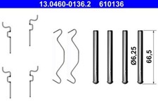 ATE Belagsatz Zubehoer Hinten Toyota 13.0460-0136.2
