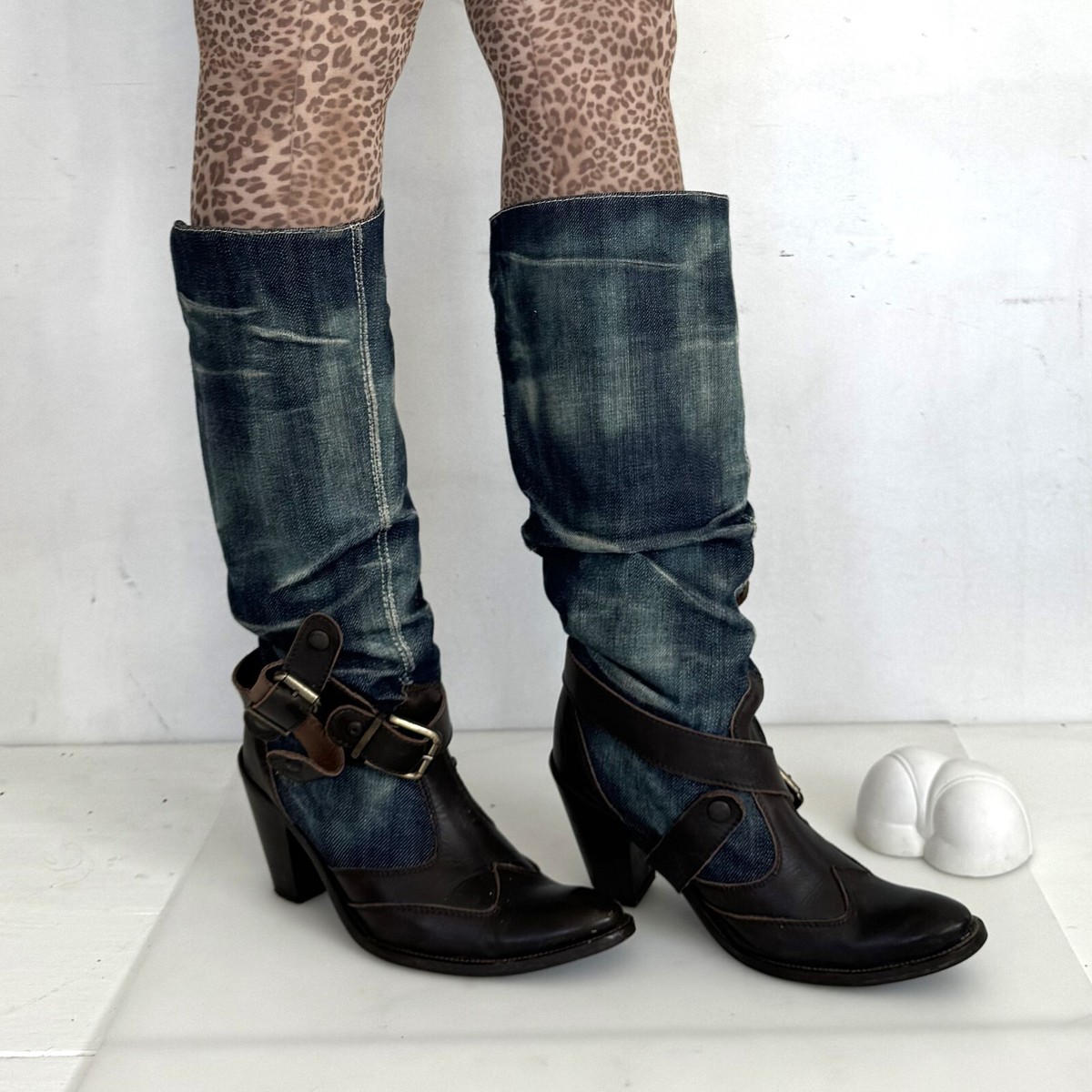 RARE Vtg “No Name” Brand Designer boots Cant decided which pair to buy. No name brand, cuadra or  main image 2