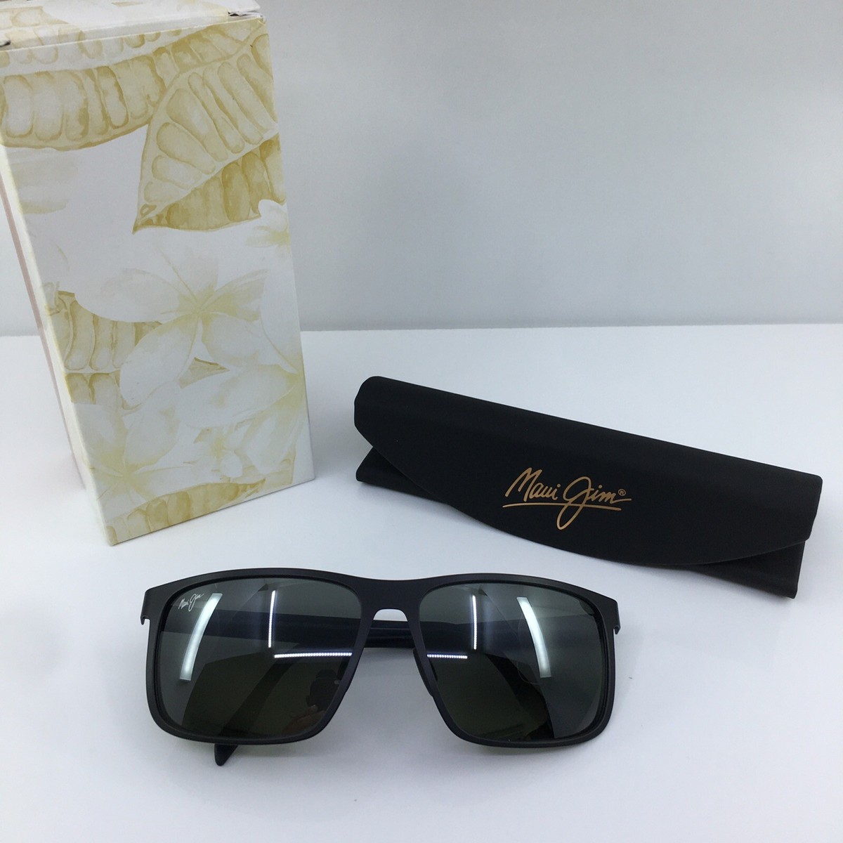 NEW Maui Jim Wana Sunglasses 846-2M Brushed Matte Black