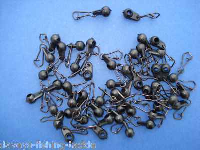 20 LEDGER SNAP LINK CLIP BEADS FOR BARBEL CARP FISHING OPEN END SWIM CAGE  FEEDER UK