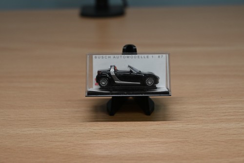 Busch escala 1/87 #49300 - Roadster inteligente negro | Zustand: New