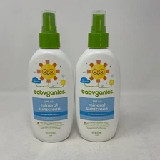 Babyganics SPF 50 Baby Sunscreen Spray | UVA UVB Protection | 6 Fl Oz Pack of 2