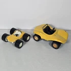 2 Lot VTG 1970s Tonka Yellow Dune Beach Buggy Metal Car Toy Collectible WT0-760