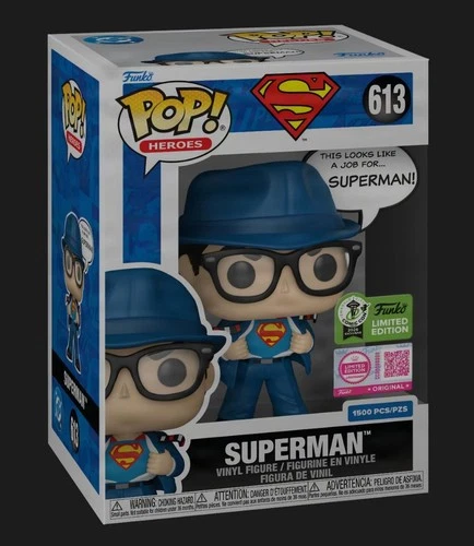 Funko Pop Superman ECCC 2026 Con Sticker Exclusive LE 1500 Presale + Protector