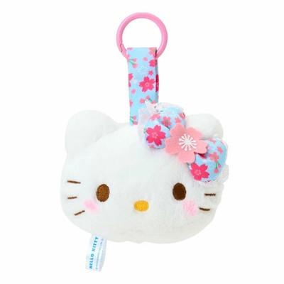 Sanrio Characters Hello Kitty Face Tag Mascot ''Sakura'' Light Blue 2026SS JP LTD
