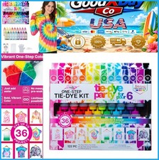 One Step Tie Dye Kit 18 Bottles Party Supplie...