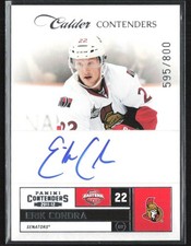 Erik Condra 2011-12 Panini Playoff Contenders Calder RC Auto /800 #240 Ottawa