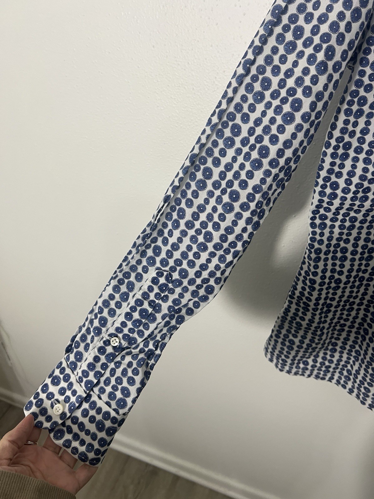 Knot Standard Blue Patterned Button Down Cotton S… - image 10