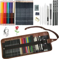 Drawing Pencils, 38Pcs Art Supplies Drawing Supplies Sketching Pencils Graphite