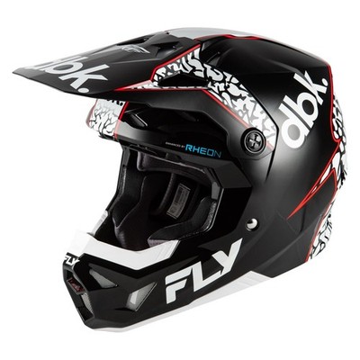 Fly Racing 2026 Motocross Helm Formula CP DBK schwarz weiß rot