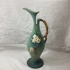 Roseville Apple Blossom Blue 1949 Vintage Art Pottery Ceramic Ewer 318-15
