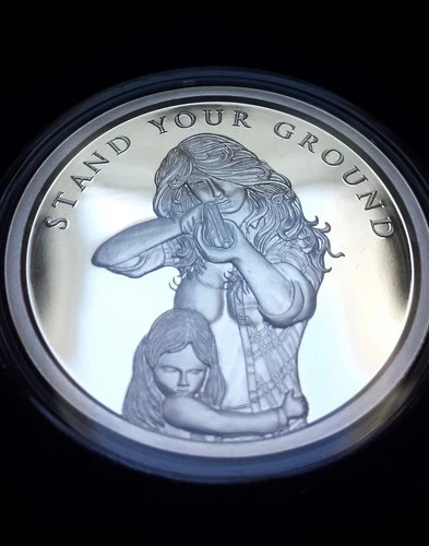 2018 Stand Your Ground 1 oz. Silver Shield Proof Medallion 2A Series #1 COA #554