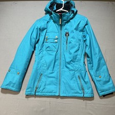 Obermeyer Delaney Ski Jacket Womens 4 Turquoise HydroBlock Snowboard Ski Coat
