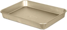 Baking Pan Nonstick - Oblong Metal Dish for Cake and Lasagna - Heavy Duty Carbon