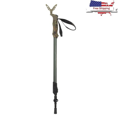 #ad Axial Ez Stik Adjustable Push Button Shooting Stick Monopod 29quot; 61quot;H Green $58.63