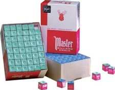 Master Pool Cue Chalk - Gross 144 Pieces - Green - SHIPS SAME/NEXT DAY 