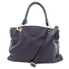 PLINIO VISONA Handtasche Schulter 2WEGE Leder Lila /AE ■GY18 Damen