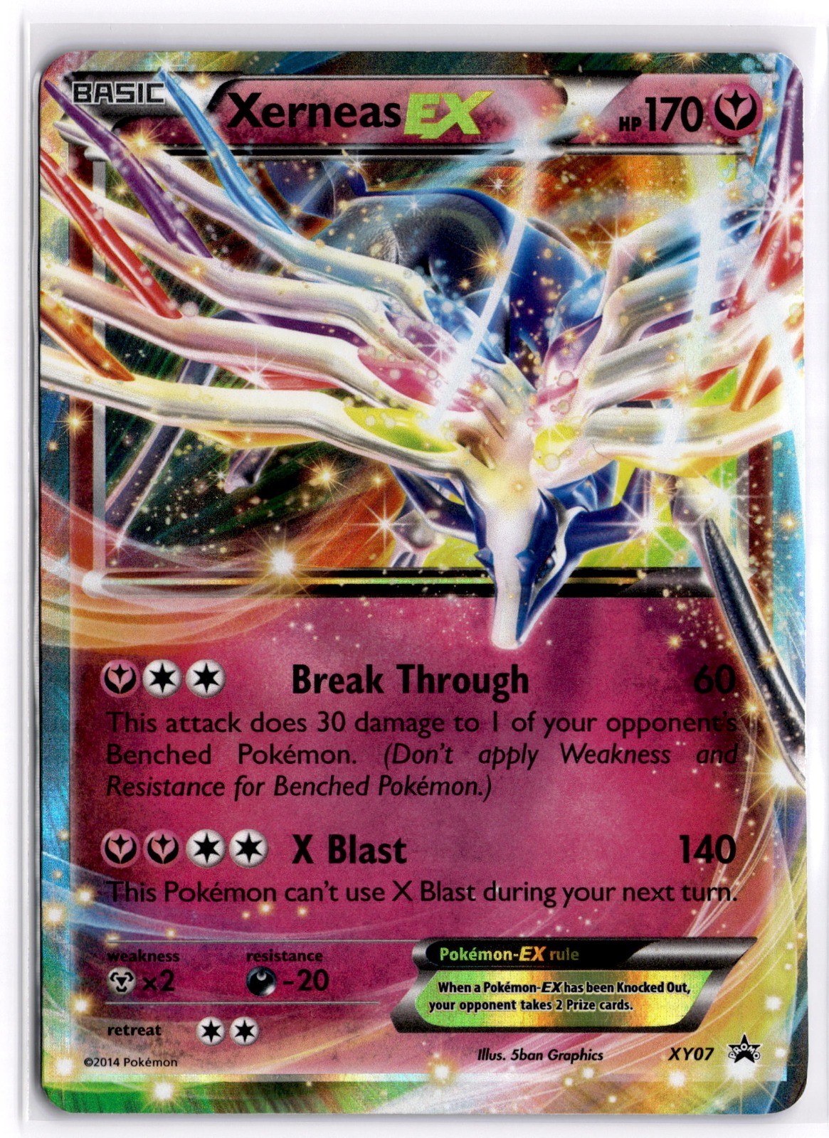 Pokemon TCG Xerneas EX - XY07 XY Black Star Promo LP