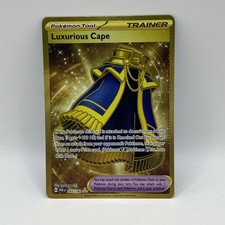 gold luxurious cape pokemon card Luxurious Cape Gold Card Paradox Rift 265/182, NM Pokemon Card main image 1