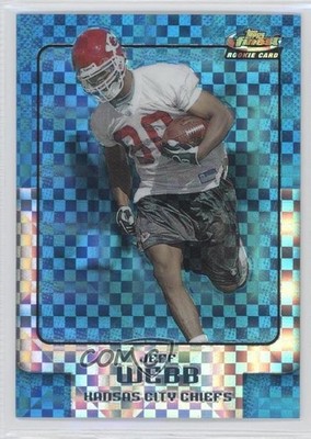 2006 Topps Finest Blue X-Fractor 32/150 Jeff Webb #106 1s8