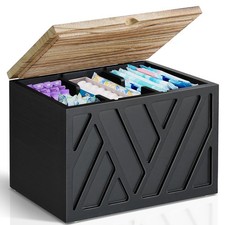 Tampon Holder for Bathroom Decor, Feminine Product Organizer With Lid, Shark Wee