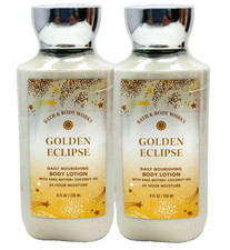2 BATH BODY WORKS GOLDEN ECLIPSE DAILY NOURISHING BODY LOTION 8 FL OZ NEW